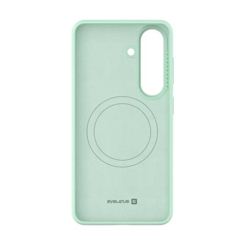 Evelatus Samsung Galaxy S26 Capa de silicone Premium Magnetic Soft Touch turquesa