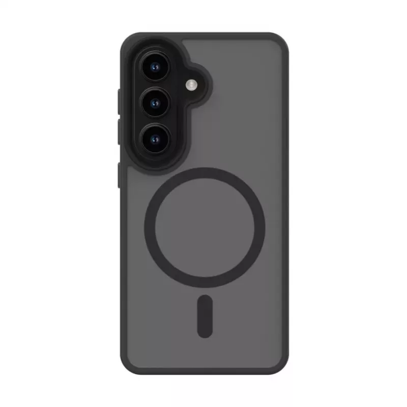 Evelatus Samsung Galaxy S26 Capa híbrida com ímã PC+TPU preta