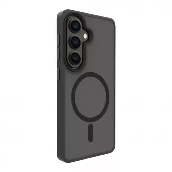 Evelatus Samsung Galaxy S26 Capa híbrida com ímã PC+TPU preta