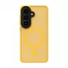 Evelatus Samsung Galaxy S26 Capa híbrida com ímã, PC+TPU laranja
