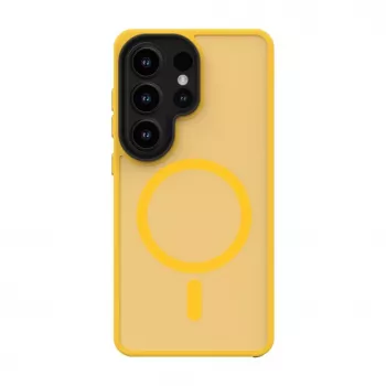 Evelatus Samsung Galaxy S26 Ultra Capa híbrida com ímã, PC+TPU, laranja
