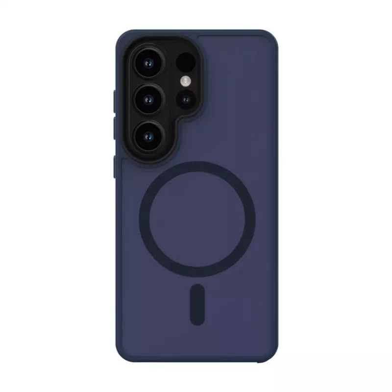 Evelatus Samsung Galaxy S26 Ultra Capa híbrida com ímã, PC+TPU, azul-escura