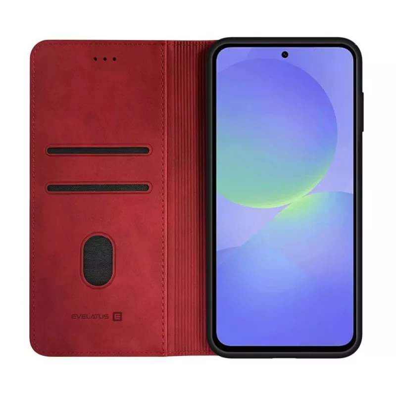 Evelatus Samsung Galaxy A37 Capa tipo livro vermelha