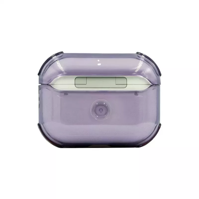 Evelatus Apple AirPods Pro 2 Capa protetora TPU transparente roxa