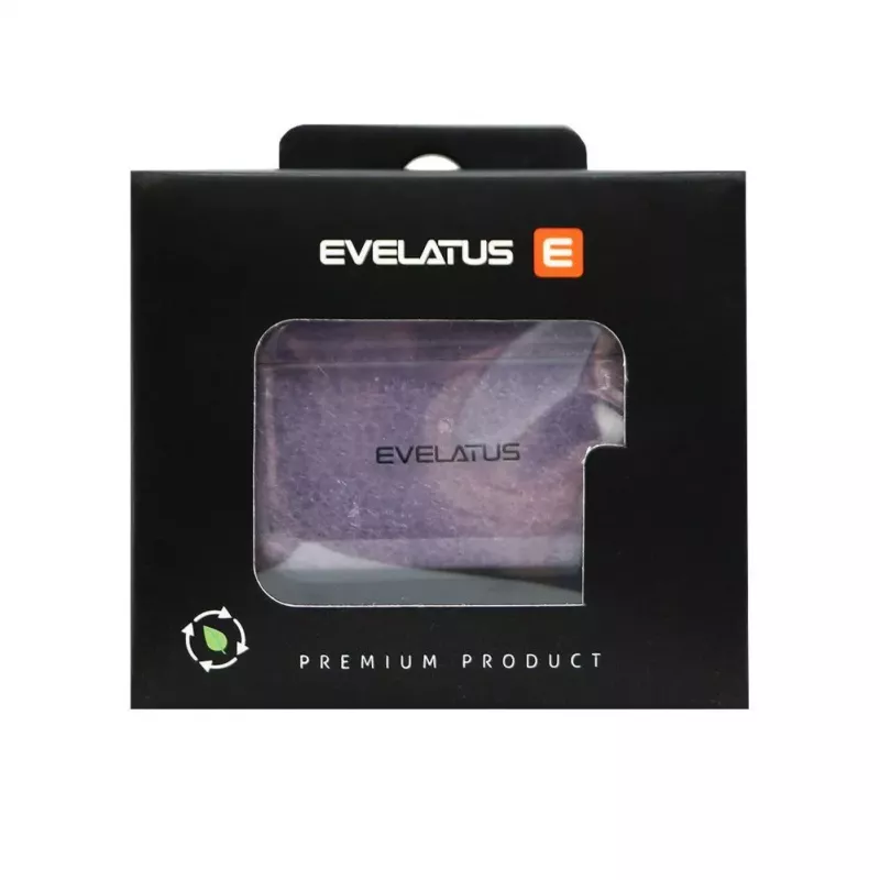 Evelatus Apple AirPods Pro Capa protetora TPU transparente roxa
