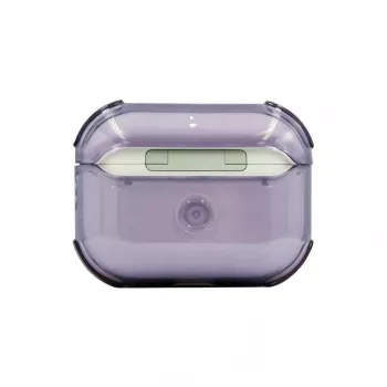 Evelatus Apple AirPods 4 Capa protetora TPU transparente roxa