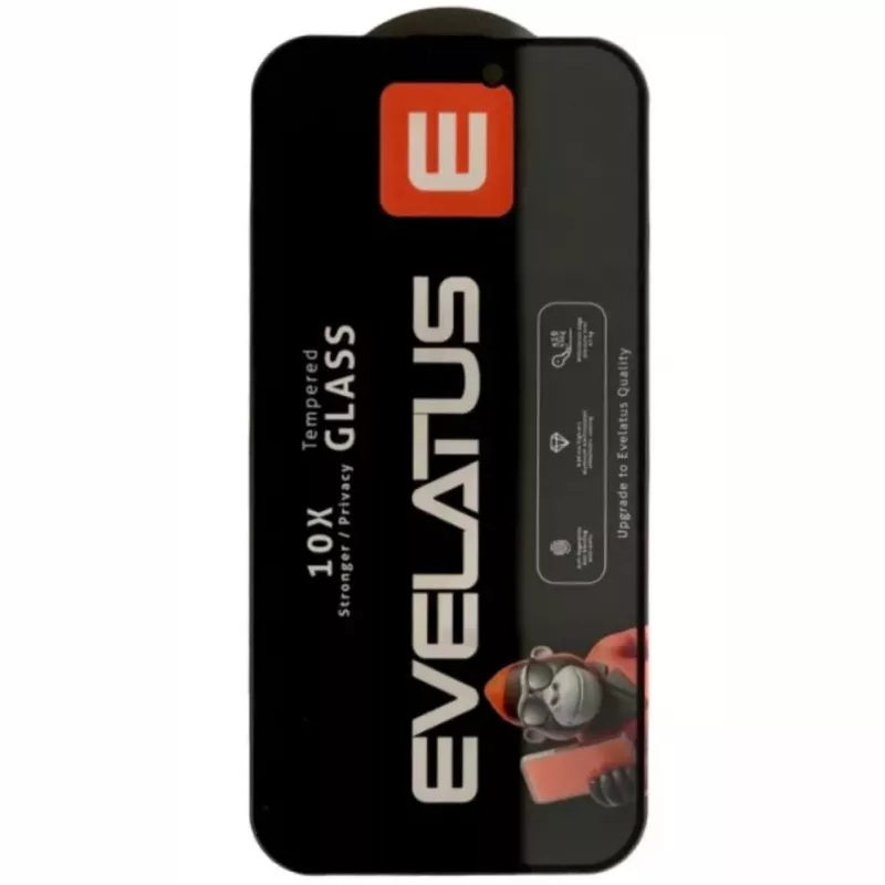 Evelatus Samsung Galaxy S26 Ultra Privacy Corning Gorilla Glass Anti-Static 3D Full Cover 10X Stronger preto