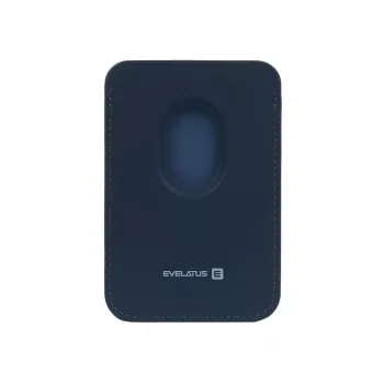 Evelatus Carteira Universal de Pele PU com MagSafe Azul-escuro