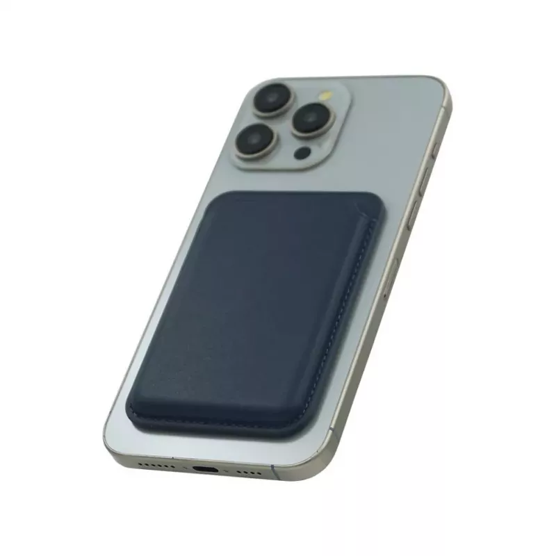 Evelatus Carteira Universal de Pele PU com MagSafe Azul-escuro