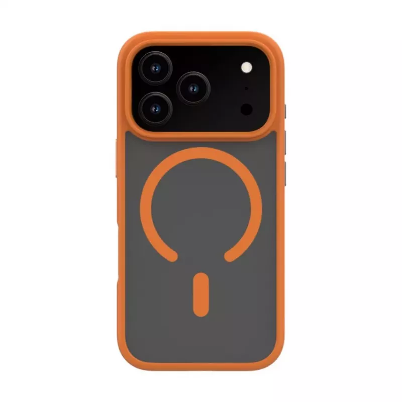 Evelatus Apple iPhone 17 Pro Capa Híbrida com MagSafe PC+TPU Laranja