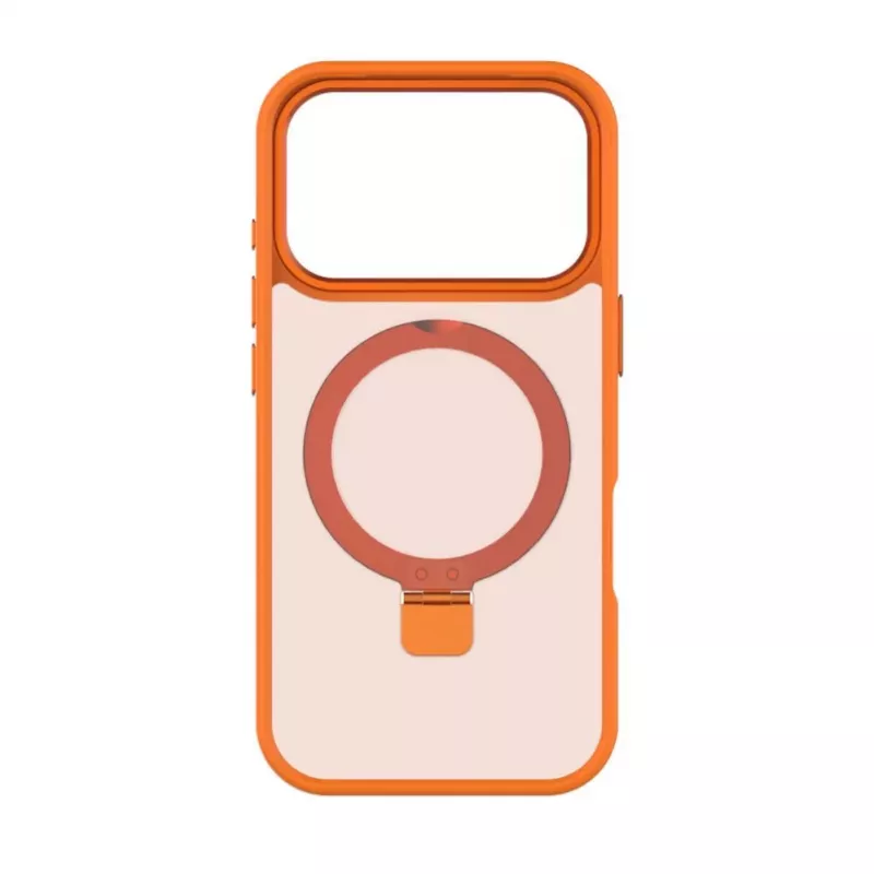 Evelatus Apple iPhone 17 Pro Capa Shield com MagSafe e Suporte Mate Laranja