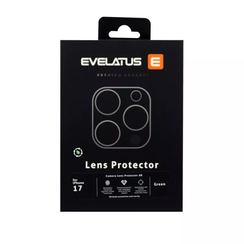 Evelatus Apple iPhone 17 Full Body Proteção de lente da câmara Premium, verde