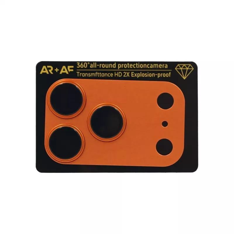 Evelatus Apple iPhone 17 Pro Proteção de Lente de Câmara Full Body Premium Laranja