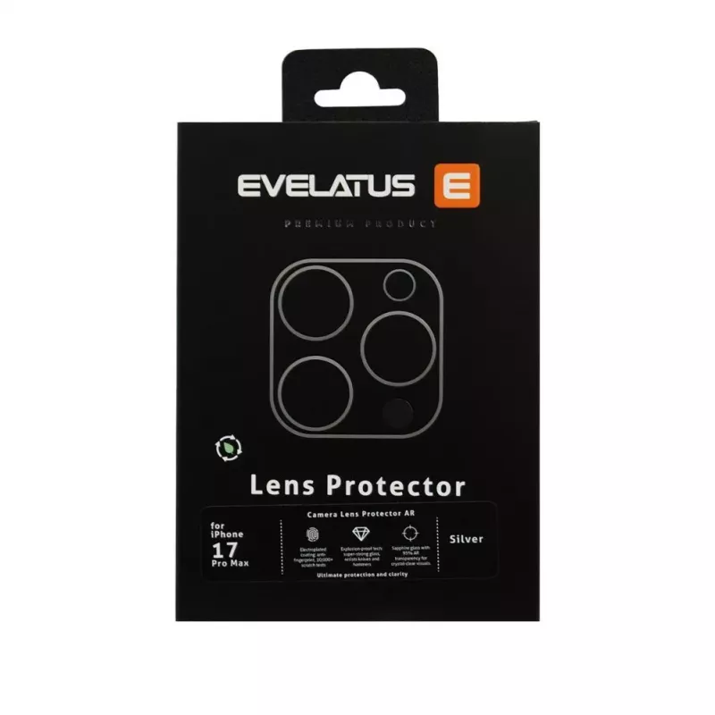 Evelatus Apple iPhone 17 Pro Proteção de Lente de Câmara Full Body Premium Azul-escuro