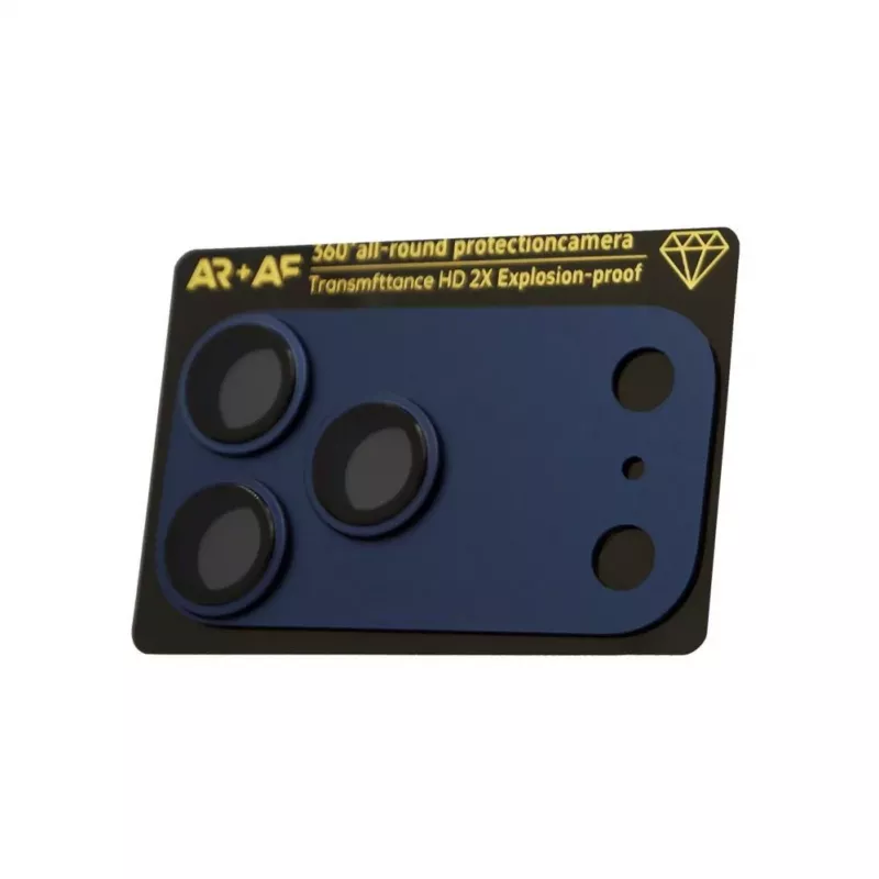 Evelatus Apple iPhone 17 Pro Max Proteção de Lente de Câmara Full Body Premium Azul-escuro