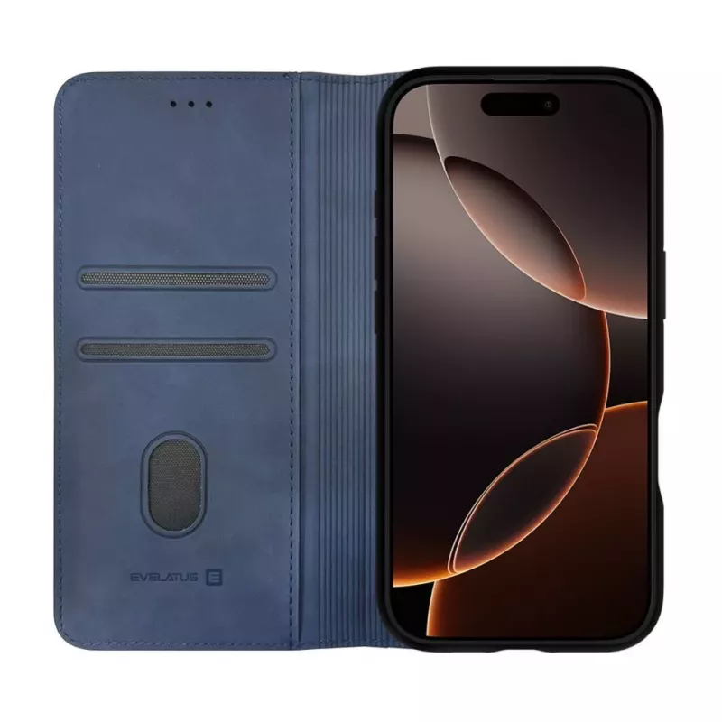 Evelatus Apple iPhone 17 Pro Max Book Case azul