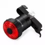 iLike Smart USB luz traseira de bicicleta recarregável com sensor de travagem, 7 modos de iluminação, IPX5 à prova de água, luz traseira de bicicleta em alumínio, suporte para espigão de selim