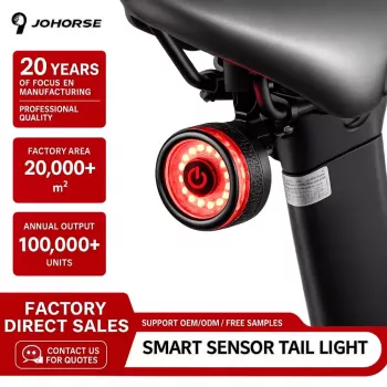 iLike Smart Bike Tail Light, luz traseira de bicicleta LED recarregável por USB com sensor de travagem, modo de suspensão automática e função de despertar por vibração