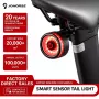 iLike Smart Bike Tail Light, luz traseira de bicicleta LED recarregável por USB com sensor de travagem, modo de suspensão automática e função de despertar por vibração