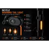 iLike JOWORSE luz traseira de bicicleta COB LED recarregável, luz traseira de bicicleta USB-C, 300mAh, luz de aviso para bicicleta à prova de água