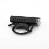 iLike Luz dianteira de bicicleta recarregável por USB, farol de bicicleta LED de alta luminosidade JH420, luz de bicicleta à prova de água IP65 para BTT, bicicleta de estrada e e-bike, preto