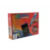 iLike Melt 3D Pen Kit Box conjunto completo para caneta de impressão 3D, conjunto 3D PEN-7-1 com moldes 5m x 20 cores azul
