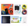 iLike Melt 3D Pen Kit Box conjunto completo para caneta de impressão 3D, conjunto 3D PEN-7-1 com moldes 5m x 20 cores azul