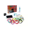 iLike Melt 3D Pen Kit Box conjunto completo para caneta de impressão 3D, conjunto 3D PEN-7-1 com moldes 5m x 20 cores verde