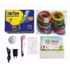 iLike Caneta 3D para crianças, caneta de impressão 3D com recargas de filamento PLA de 150ft, conjunto de desenho e trabalhos manuais 3D, 5m x 30 cores, rosa