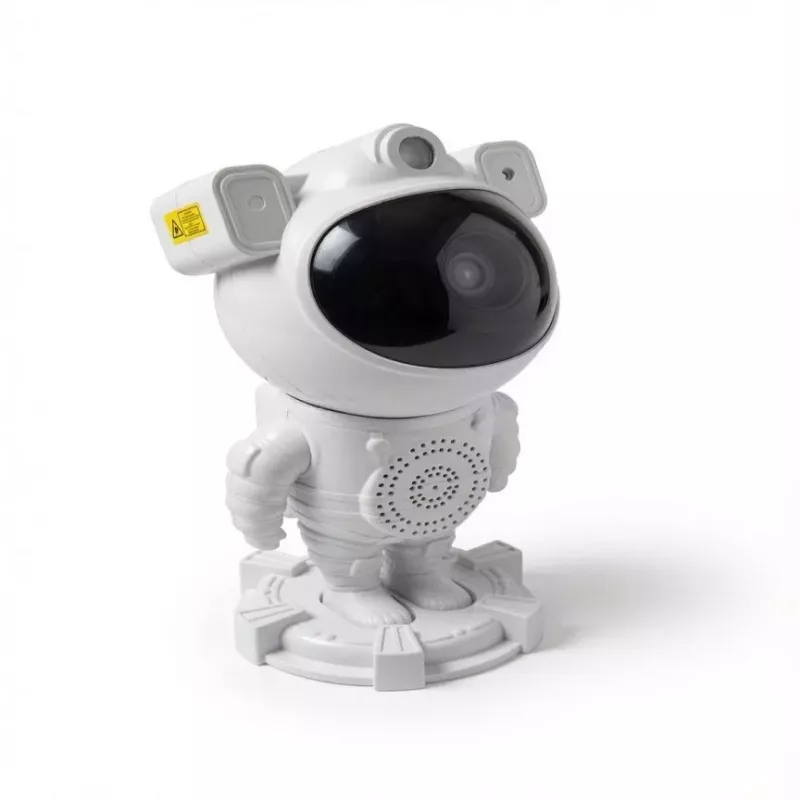 iLike Candeeiro LED inteligente astronauta com altifalante Bluetooth, luz noturna RGB, comando, cabeça rotativa 360° branco