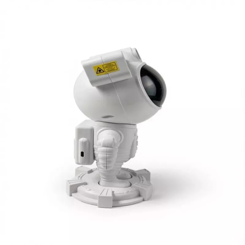 iLike Candeeiro LED inteligente astronauta com altifalante Bluetooth, luz noturna RGB, comando, cabeça rotativa 360° branco