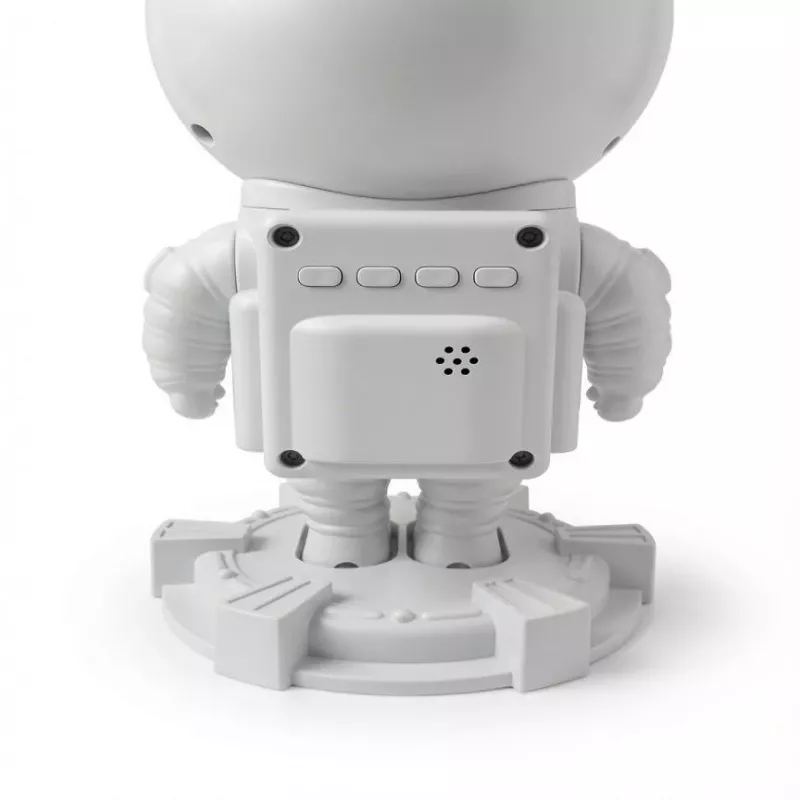 iLike Candeeiro LED inteligente astronauta com altifalante Bluetooth, luz noturna RGB, comando, cabeça rotativa 360° branco