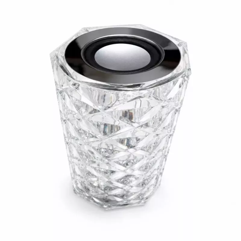 iLike Candeeiro LED RGB Crystal Touch com altifalante Bluetooth, luz noturna ambiente, comando