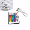iLike Candeeiro LED RGB Crystal Touch com altifalante Bluetooth, luz noturna ambiente, comando