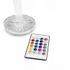 iLike Candeeiro de mesa LED RGB Crystal Touch com altifalante Bluetooth, luz noturna ambiente e comando