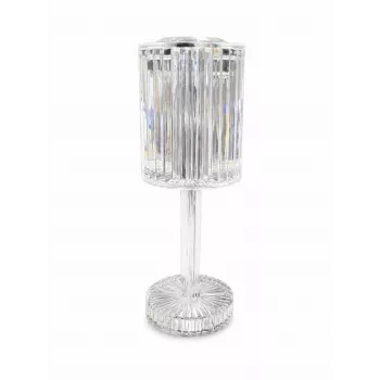 iLike Candeeiro de mesa LED RGB Crystal Touch com altifalante Bluetooth, luz noturna ambiente e comando