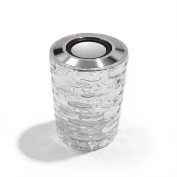 iLike Candeeiro de mesa LED RGB Crystal Bubble Touch com altifalante Bluetooth