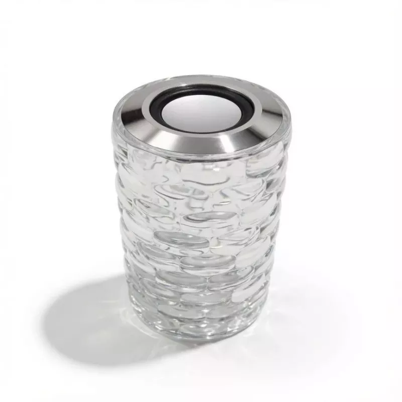 iLike Candeeiro de mesa LED RGB Crystal Bubble Touch com altifalante Bluetooth