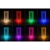 iLike Candeeiro de mesa LED RGB Crystal Bubble Touch com altifalante Bluetooth