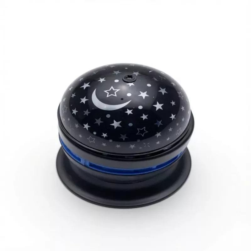 iLike Bola de cristal LED RGB, projetor de festa rotativo 180° com comando preto