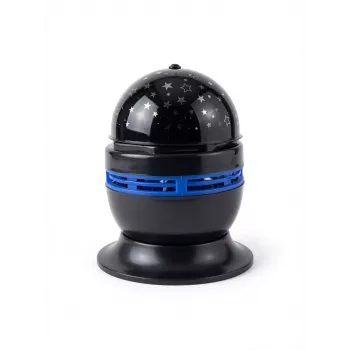 iLike Bola de cristal LED RGB, projetor de festa rotativo 180° com comando preto