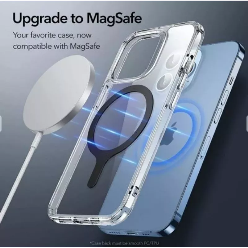 iLike ESR HaloLock Anel Magnético para Telefone MagSafe Pack de 2 Preto