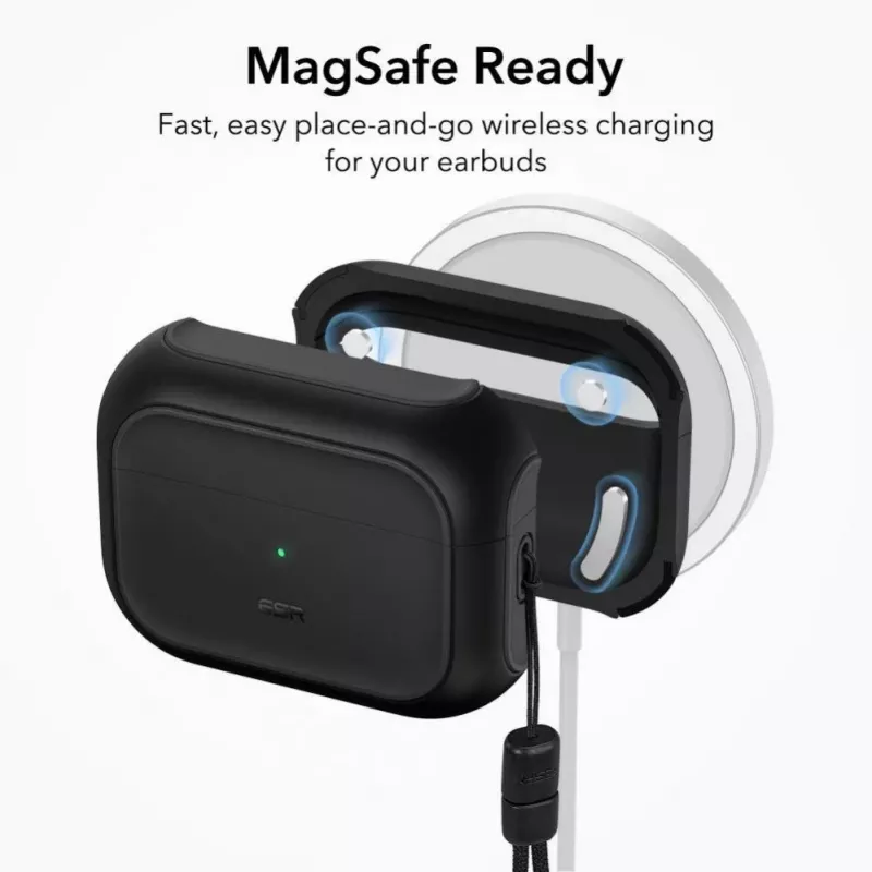 ESR Orbit HaloLock com MagSafe para Apple AirPods Pro 1 / 2 - Preto
