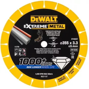 Disco de corte diamantado DEWALT DT40257-QZ Extreme Runtime 125 mm