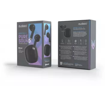Auscultadores true wireless Audeeo AOORBIT2-BK - preto