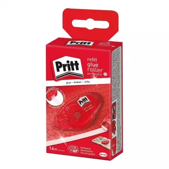 Dispensador de fita adesiva Henkel 2120444 - Manual de mão/mesa, transparente com detalhes azuis, inclui 1 rolo de fita adesiva