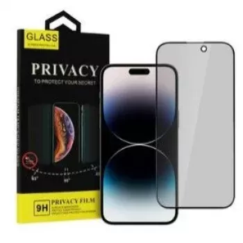 iLike Apple iPhone 15 Pro Protetor de Ecrã de Vidro Temperado Privacy Preto