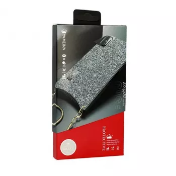 Yameina Capa Shiny BAG para Apple iPhone XS Max cinzenta