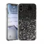 Vennus Capa traseira em silicone para Apple iPhone X/XS preta