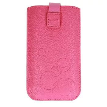 iLike Bolsa universal em pele para telefone XL rosa
